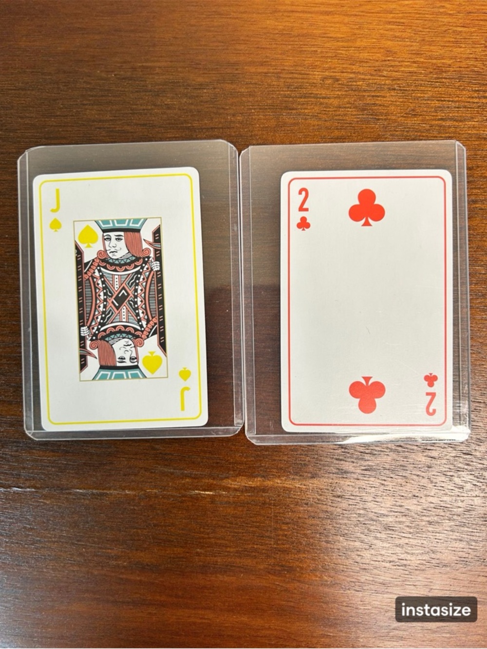 Christian Dior Collectible Playing Cards - Jack of Spades and 2 of Clubs